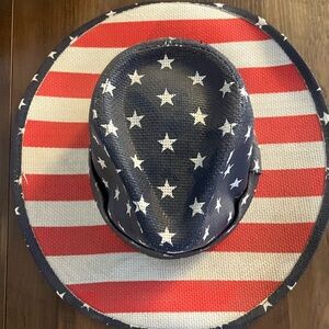 Patriotic Star-Patterned Hat